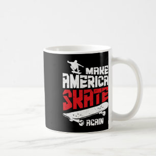 Make America Skate Again Skateboard Skateboarden Koffiemok