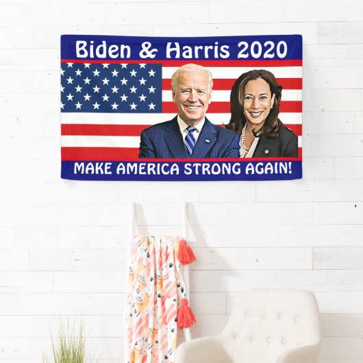 Make America Strong Again Biden en Harris 2020 Spandoek (Insitu)
