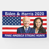 Make America Strong Again Biden en Harris 2020 Spandoek (Horizontaal)