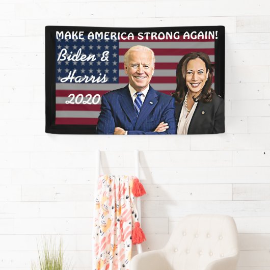 Make America Strong Again Biden en Harris 2020 Spandoek (Insitu)