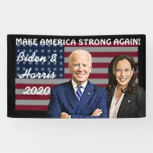 Make America Strong Again Biden en Harris 2020 Spandoek (Horizontaal)