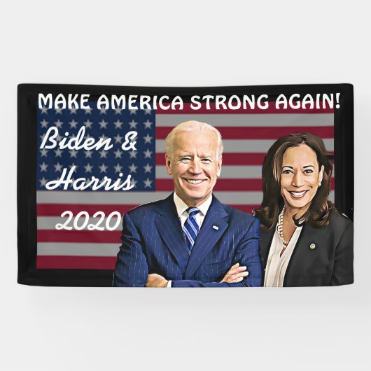 Make America Strong Again Biden en Harris 2020 Spandoek (Horizontaal)