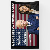 Make America Strong Again Biden en Harris 2020 Spandoek (Verticaal)