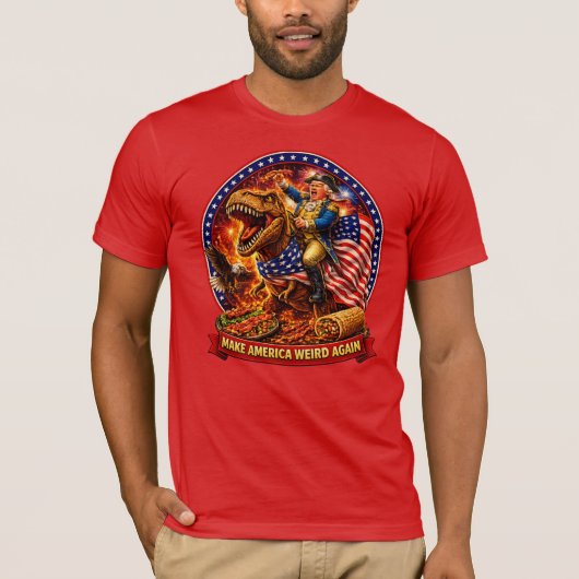 Make America Weird Again Patriottisch T-shirt (Voorkant)