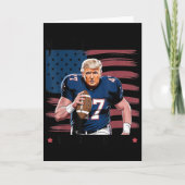 Make American Football Great Again Trump Usa Flag  Kaart (Voorkant)
