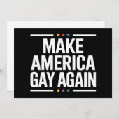 Make American Gay Again Funny Gay Pride Maand Kaart (Voorkant / Achterkant)