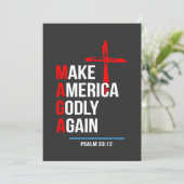 Make Amerika Goddelijk Again Trump Inauguratie Mag Bedankkaart (Staand voorkant)