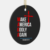 Make Amerika Goddelijk Again Trump Inauguratie Mag Keramisch Ornament (Rechts)