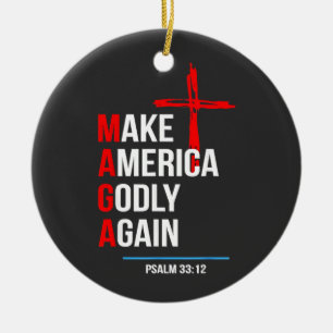 Make Amerika Goddelijk Again Trump Inauguratie Mag Keramisch Ornament