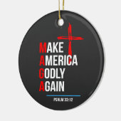 Make Amerika Goddelijk Again Trump Inauguratie Mag Keramisch Ornament (Links)