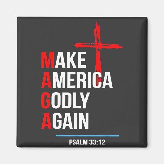 Make Amerika Goddelijk Again Trump Inauguratie Mag Magneet (Voorkant)