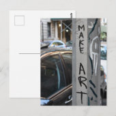 MAKE ART New York Graffiti Street Photography NYC Briefkaart (Voorkant / Achterkant)