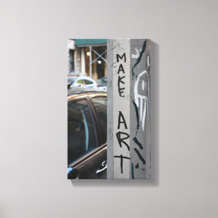 MAKE ART New York Graffiti Street Photography NYC Canvas Afdruk