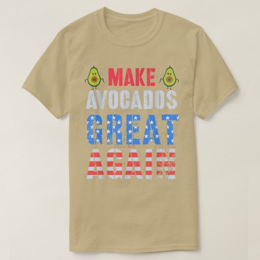MAKE AVOCADO GREAT HERSTEL Cinco de Mayo Guacamole T-shirt (Design voorkant)