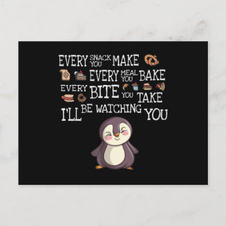 Make, Bake, Bite, Take Penguin Briefkaart
