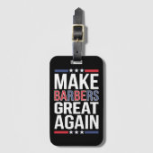 Make Barbers Great Again Barbers voor Trump 2024 Bagagelabel (Voorkant (verticaal))