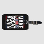 Make Barbers Great Again Barbers voor Trump 2024 Bagagelabel (Voorkant (horizontaal))