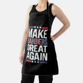 Make Barbers Great Again Barbers voor Trump 2024 Schort (Insitu)