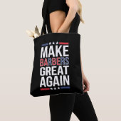 Make Barbers Great Again Barbers voor Trump 2024 Tote Bag (Dichtbij)