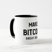 Make Bitcoin great again mug Mok (Voorkant links)