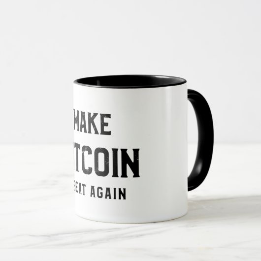 Make Bitcoin great again mug Mok (Voorkant rechts)