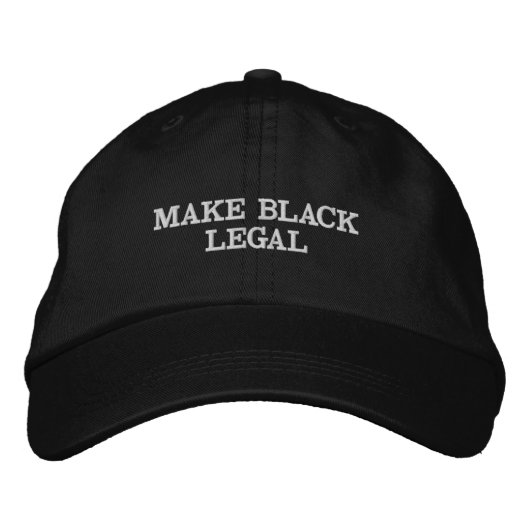 Make Black Legal Geborduurde Pet (Voorkant)