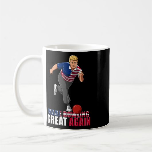 Make Bowling Great Again - Funny Trump Bowling Gif Koffiemok (Links)
