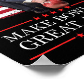 Make Bowling Great Again - Funny Trump Bowling Pla Poster (Hoek)