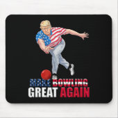 Make Bowling Great Again Grappig Trump Bowling Muismat (Voorkant)