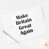 Make Britain Great Again Vierkante Sticker (Envelop)