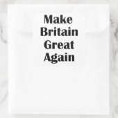 Make Britain Great Again Vierkante Sticker (Tas)