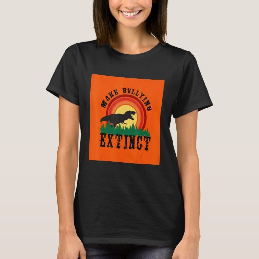 Make Bullying Extinct We Wear Orange For Unity Day T-shirt (Voorkant)