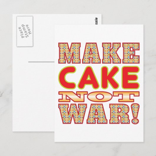 Make Cake v2b Briefkaart (Voorkant / Achterkant)