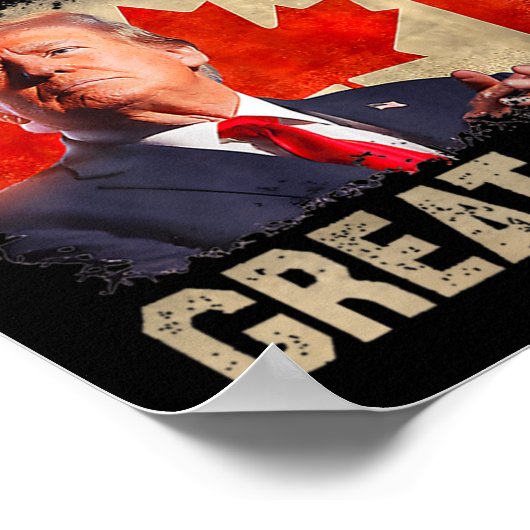 Make Canada Great Again Grappig President Trump Oh Poster (Hoek)