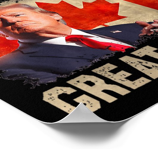Make Canada Great Again Grappig President Trump Oh Poster (Hoek)