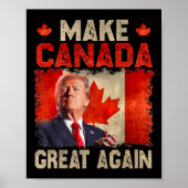Make Canada Great Again Grappig President Trump Oh Poster (Voorkant)