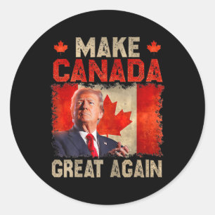 Make Canada Great Again Grappig President Trump Oh Ronde Sticker