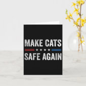 Make Cats Safe Again Funny Election 2024 President Kaart (Gele Bloem)