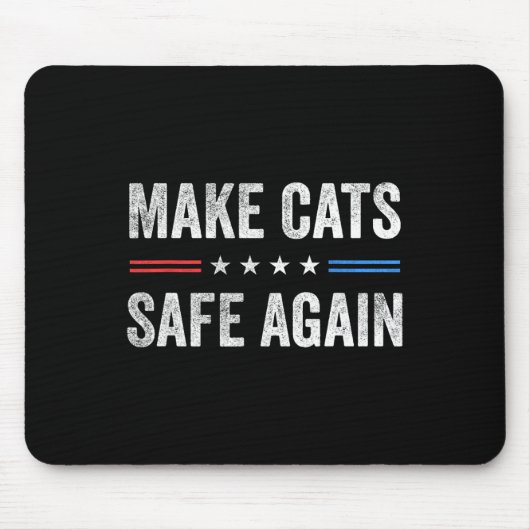 Make Cats Safe Again Funny Election 2024 President Muismat (Voorkant)