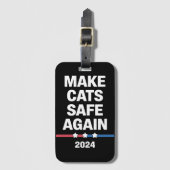 Make Cats Safe Again Grappig 2024 Presidentieel Bagagelabel (Voorkant (verticaal))