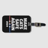 Make Cats Safe Again Grappig 2024 Presidentieel Bagagelabel (Voorkant (horizontaal))