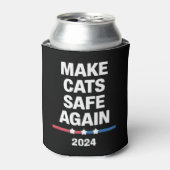 Make Cats Safe Again Grappig 2024 Presidentieel Blikjeskoeler (Blikje Voorkant)