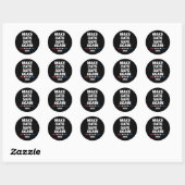 Make Cats Safe Again Grappig 2024 Presidentieel Ronde Sticker (Vel)