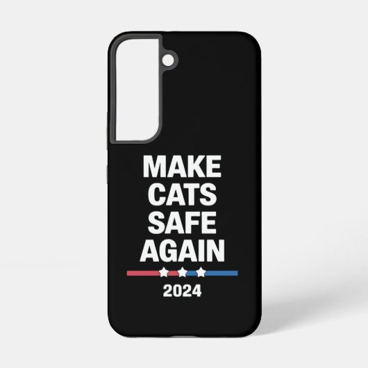 Make Cats Safe Again Grappig 2024 Presidentieel Samsung Galaxy Hoesje (Achterkant)
