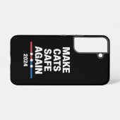 Make Cats Safe Again Grappig 2024 Presidentieel Samsung Galaxy Hoesje (Achterkant horizontaal)