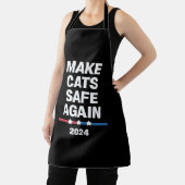 Make Cats Safe Again Grappig 2024 Presidentieel Schort (Insitu)