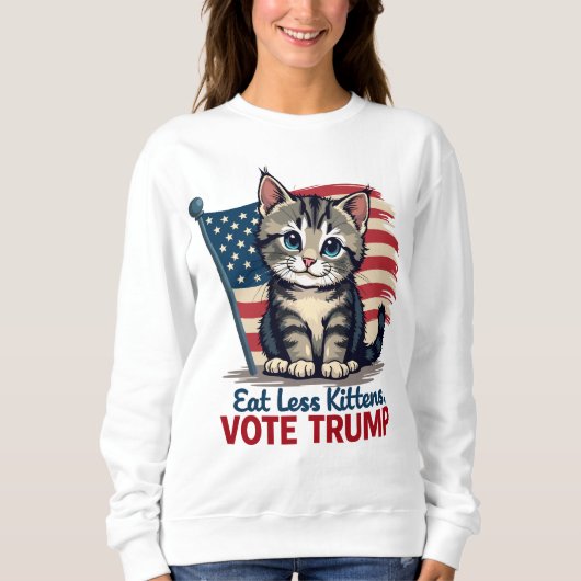 Make Cats Safe Again Grappig 2024 Presidentieel Trui (Voorkant)
