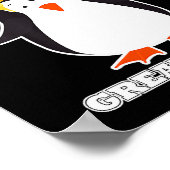 Make Christmas Great Again Cute Penguin Holiday Tr Poster (Hoek)