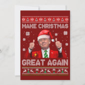 Make Christmas Great Again, Funny Trump Christmas  Feestdagenkaart (Voorkant)