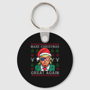 Make Christmas Great Again-trump Kerstmis Grappig Sleutelhanger